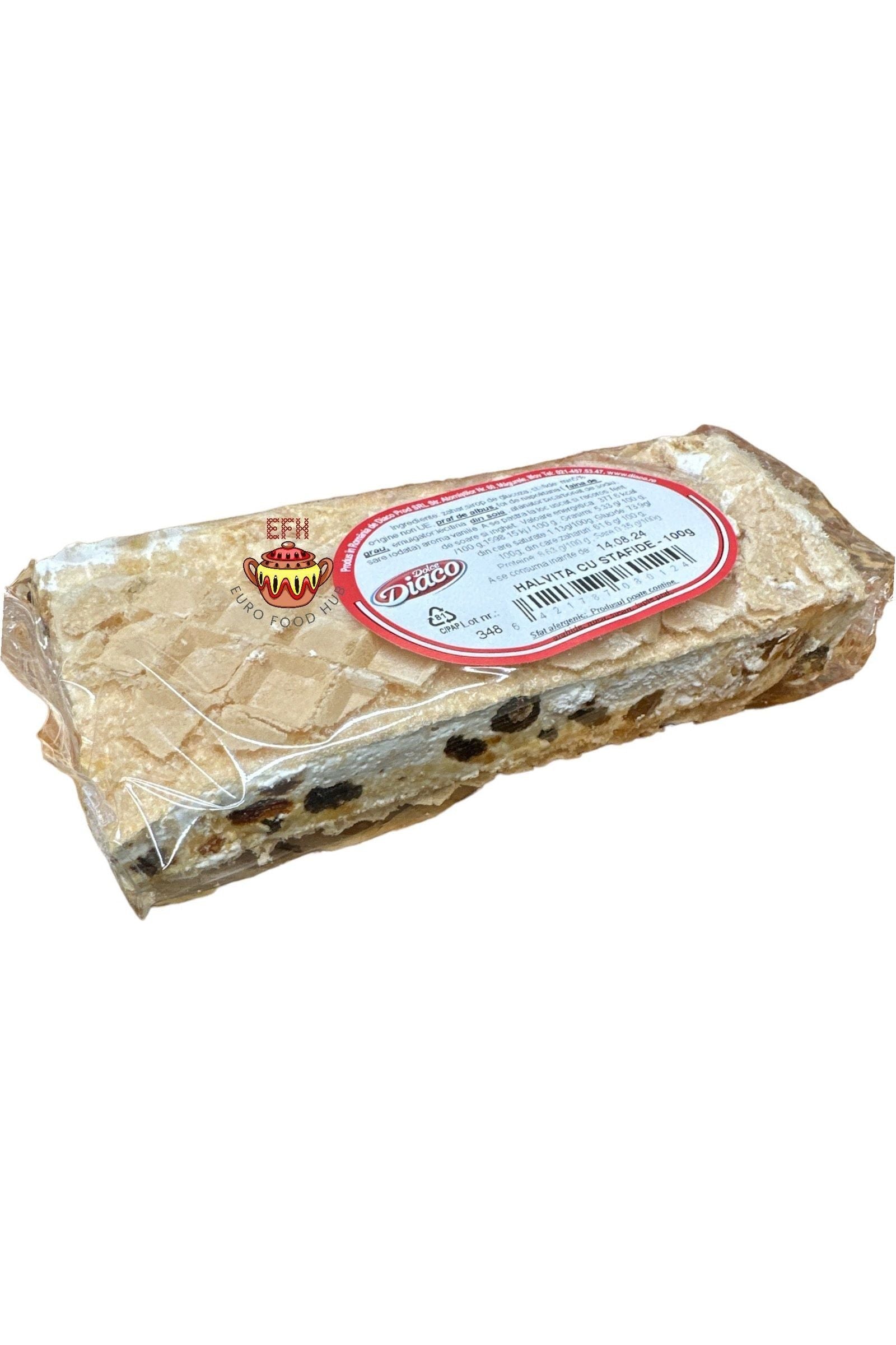 Dolce Diaco - Soft Halva Bar with Raisins - Halvita Cu Stafide - 100g