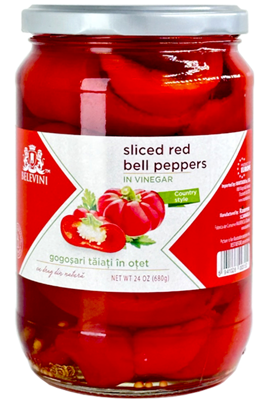 Pickled Sliced Bell Peppers - BELEVINI - GOGOSARI TAIATI in otet 680g