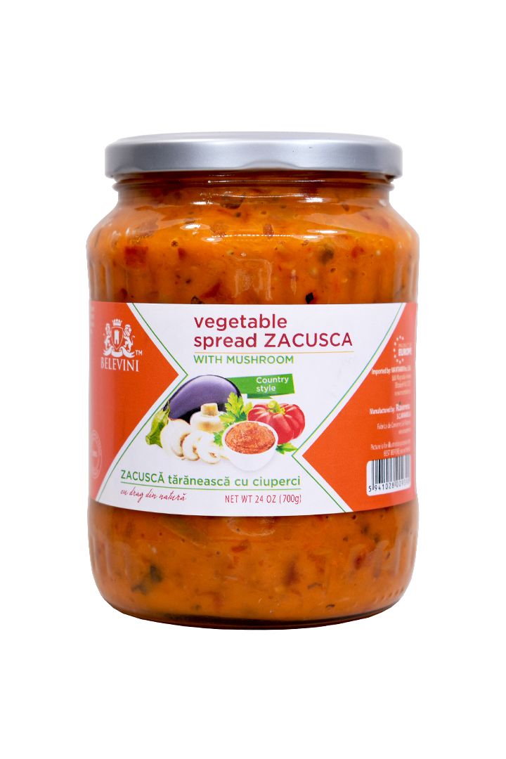 BELEVINI - Vegetable Spread ZACUSCA with MUSHROOMS - 700g
