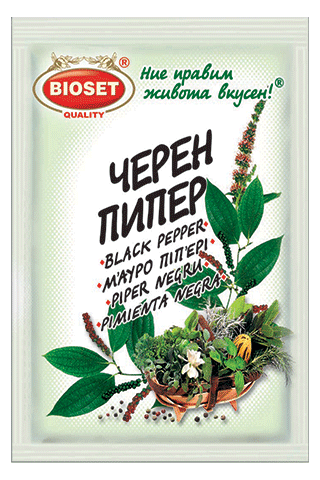 Bioset - Whole Black Peppercorns - 10g