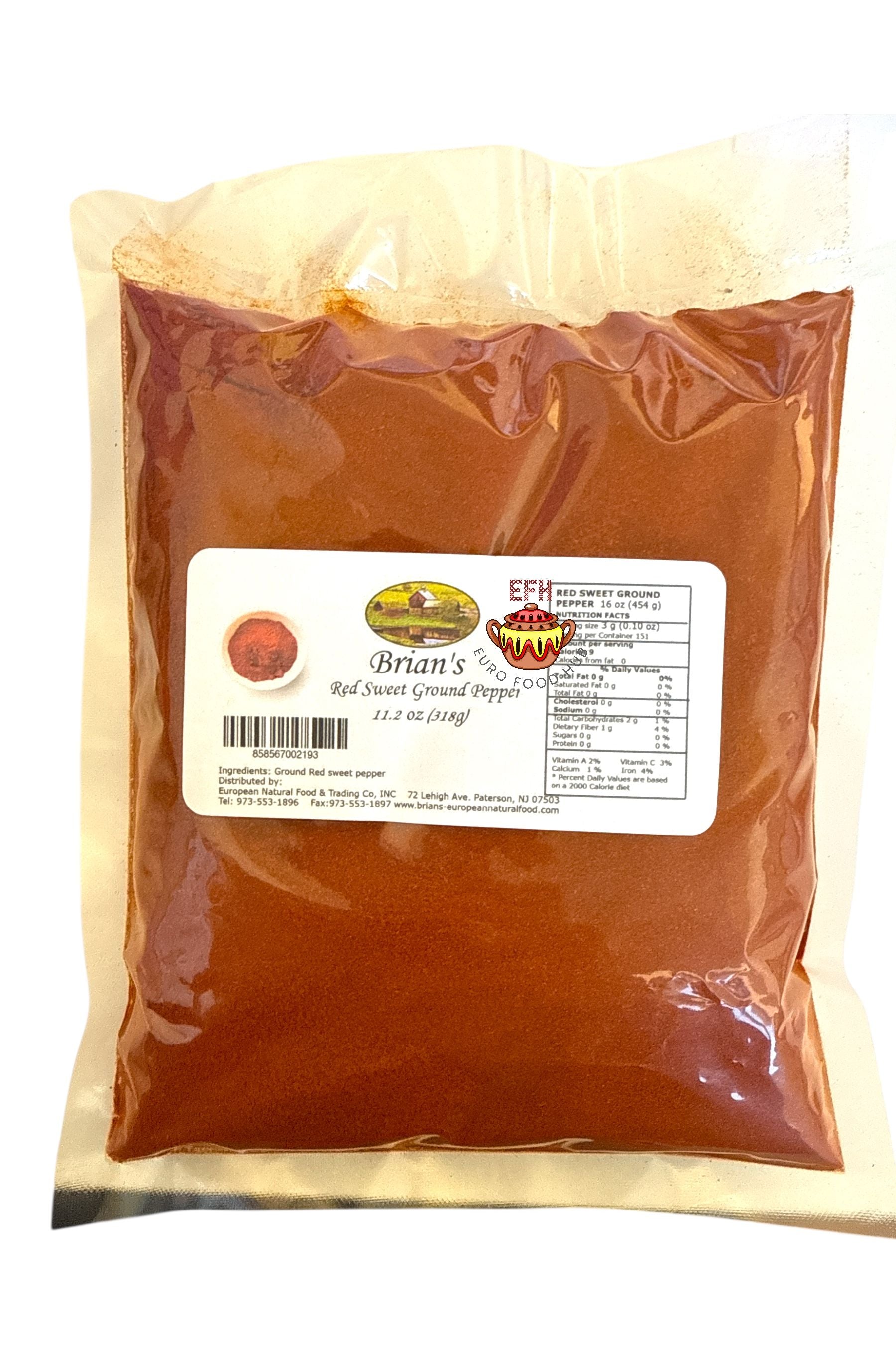 Brian's European Natural Foods - RED SWEET GROUND PEPPER - 318g