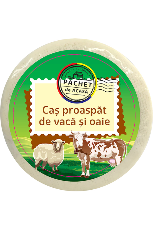 PACHET de ACASA - Fresh Cheese - CAȘ - Sheep & Cow - 300g