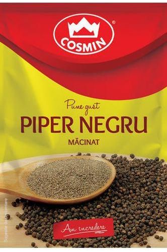Piper Negru Maciant - GROUND BLACK PEPPER - Cosmin 17g
