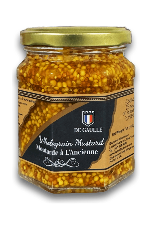 NEW! Whole Grain Mustard - DeGaulle - À'LANCIENNE - 210g