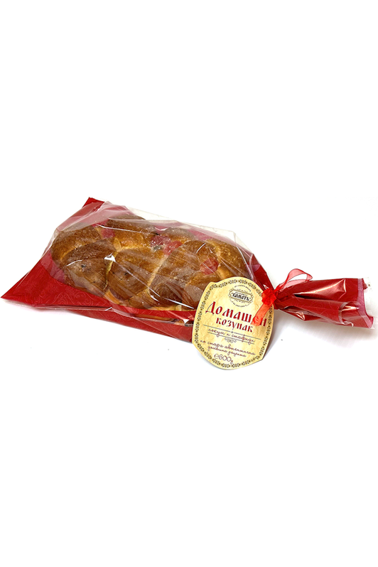 Homemade Bulgarian Easter Bread KOZUNAK - with Raisins and Turkish Delight 600g