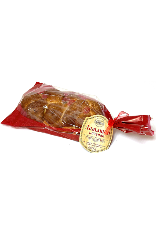 Homemade Bulgarian Easter Bread KOZUNAK - with Raisins and Turkish Delight 600g