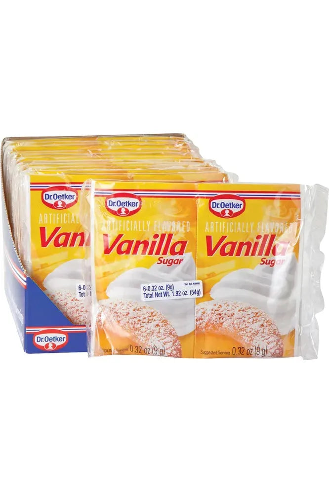 Dr. Oetker VANILLA Sugar - 6pack - VANILLIN ZUCKER