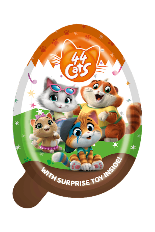 Chocolate Egg With Surprise Toy Inside - "44 CATS"