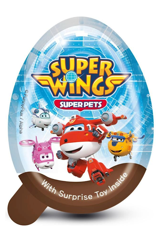 Chocolate Egg With Surprise Toy Inside - "SUPER WINGS"