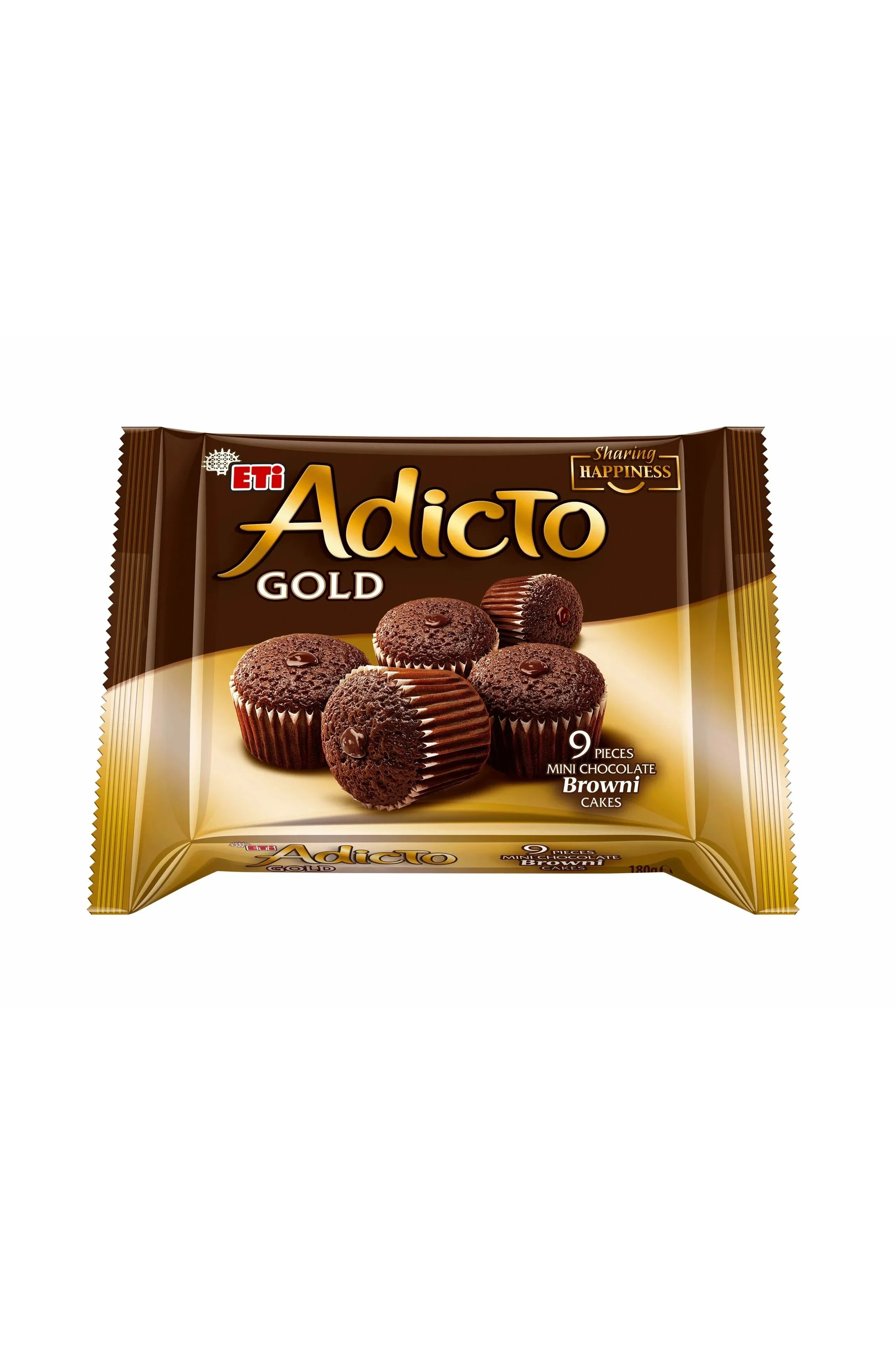 ETi - ADICTO Gold - Chocolate Mini Brownie Cakes - 9 pcs