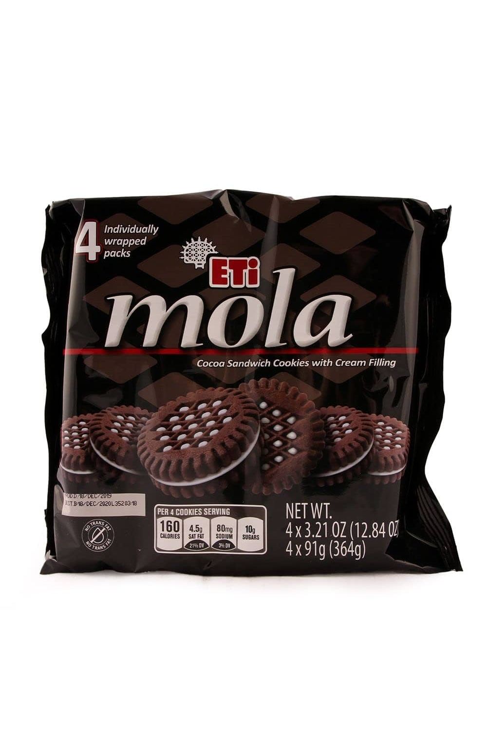 ETi - MOLA - Cocoa Sandwich Cookies with Creme Filling - 4 pack - 364g