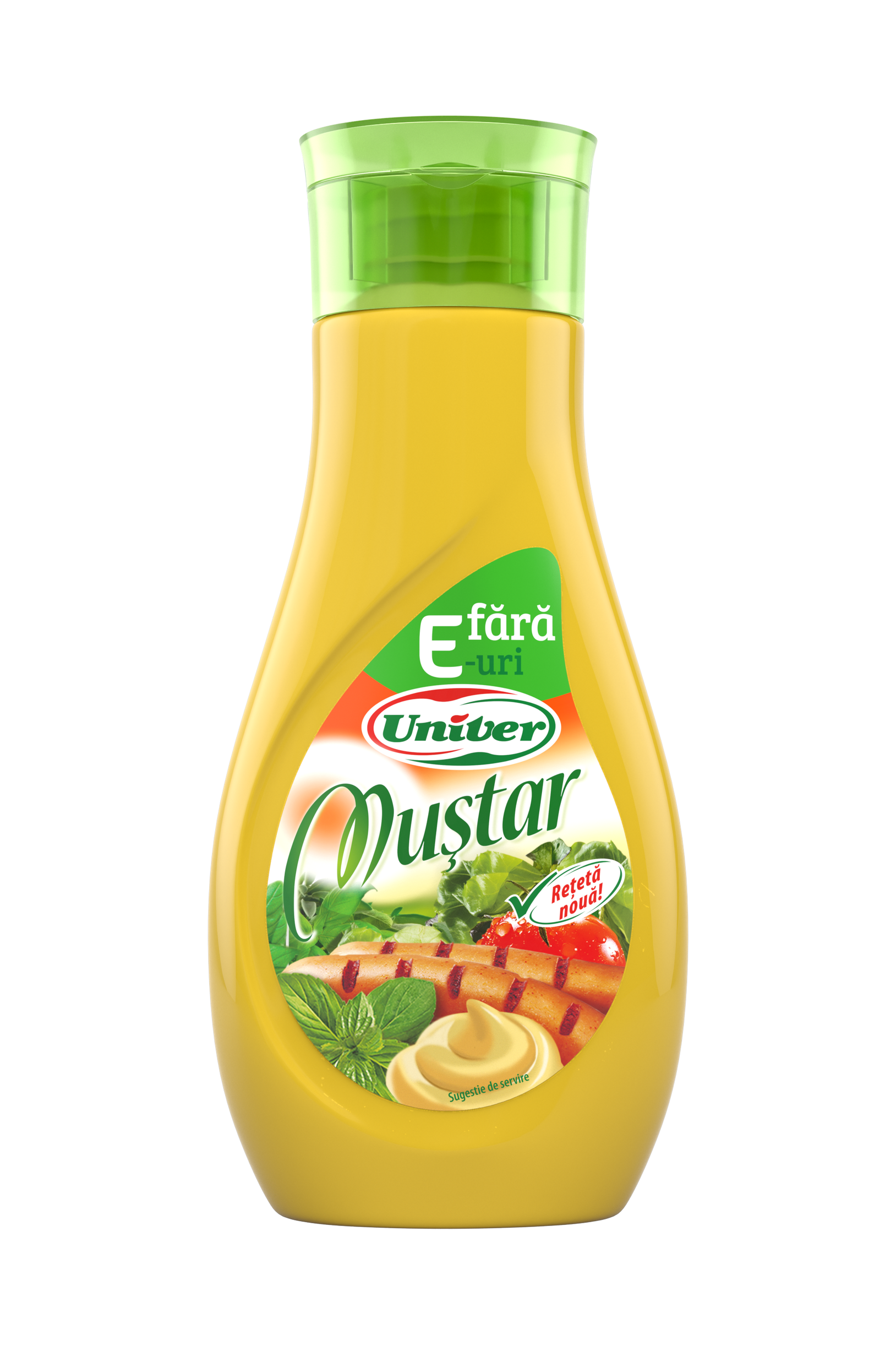 UNIVER - Romanian Natural Mustard - "Without the E's" - 440g
