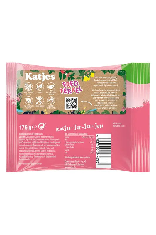 Katjes FRED FERKEL - 100% Vegan Gummies - 175g
