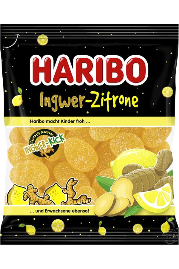 HARIBO - Ingwer-Zitrone - GINGER LEMON Gummies - 160g