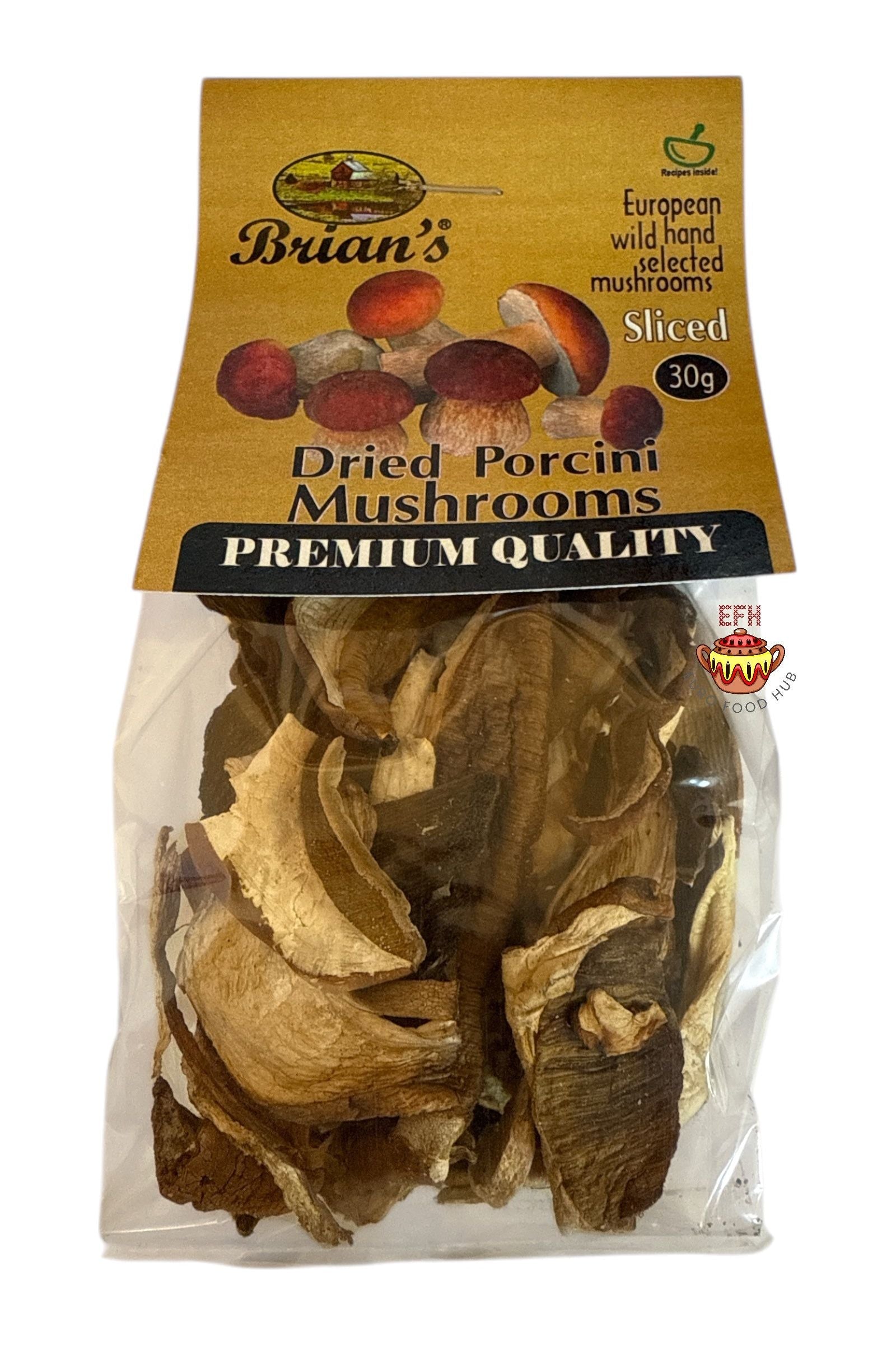 New! Brian's Premium Quality Dried Porcini Mushrooms - 30g