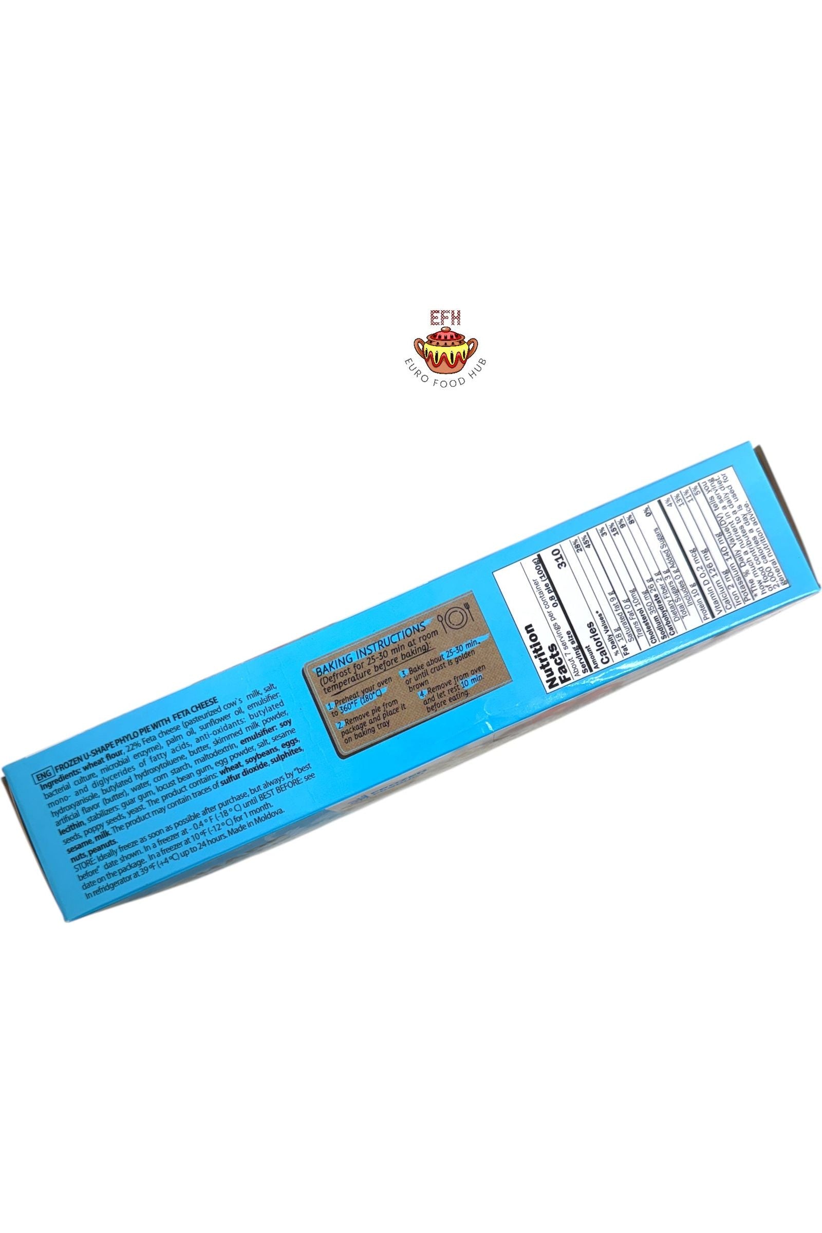 NEW! U-Shape Phyllo Pies with Feta Cheese - 6pcs Best by 11.11.2025