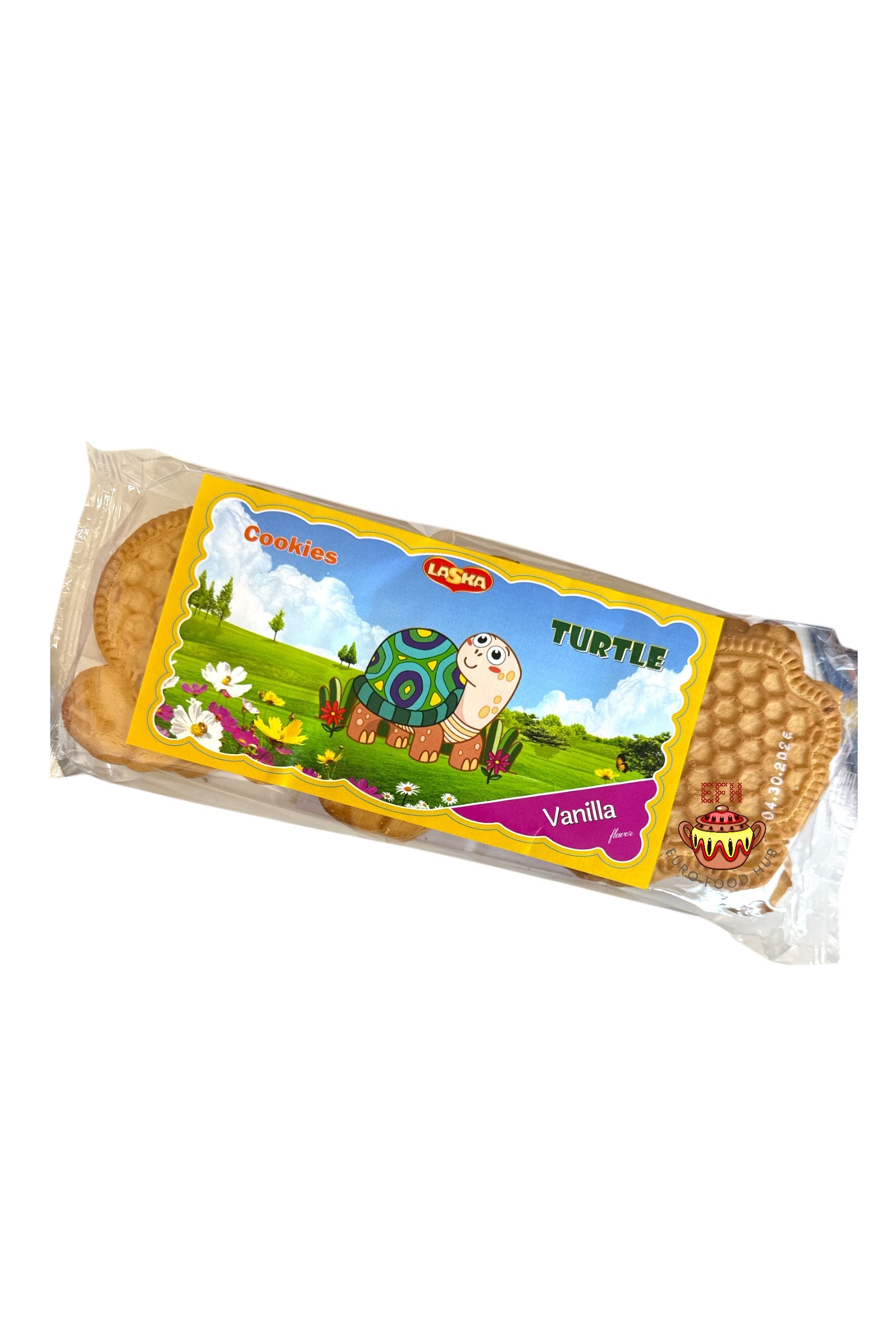 Laska - Vanilla Flavored TURTLE Cookies - 355g