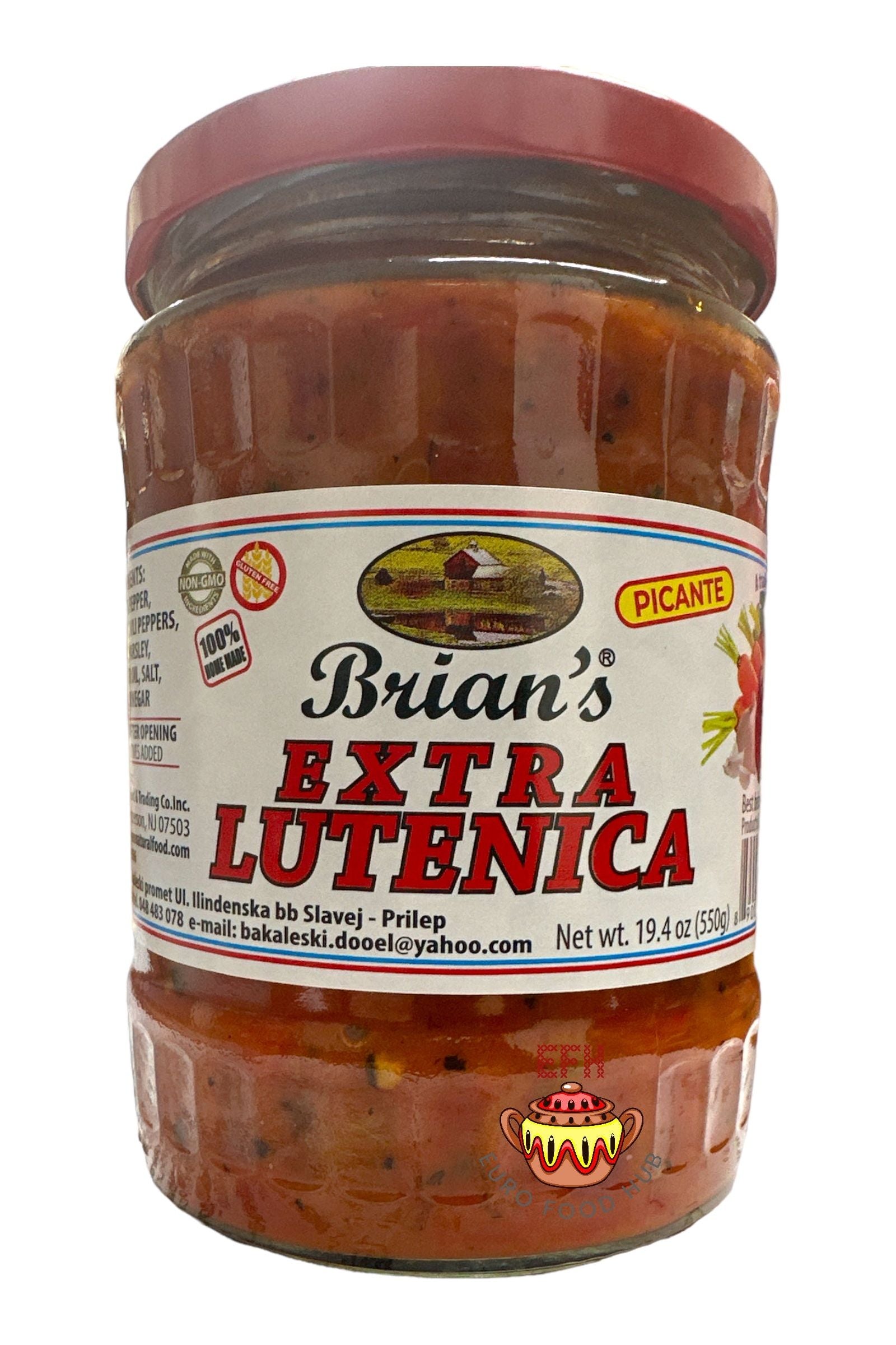 Brian's Extra Lutenica Picant - New Size Jar 550g