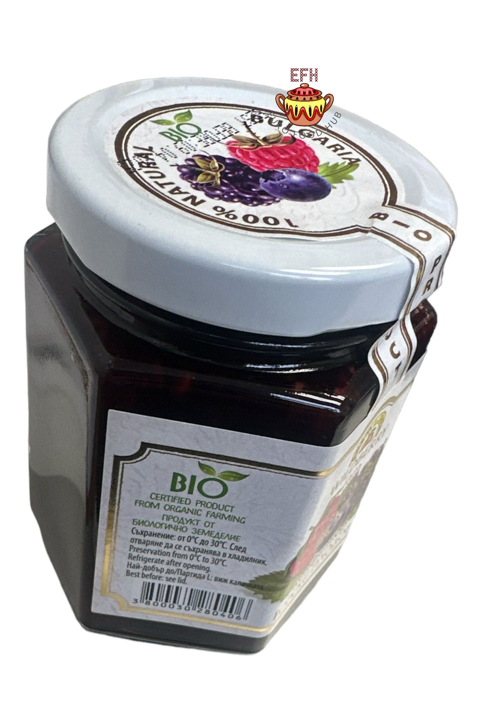 Bulgarian WILDBERRY Jam - BIO - 230g - Forest Fruits