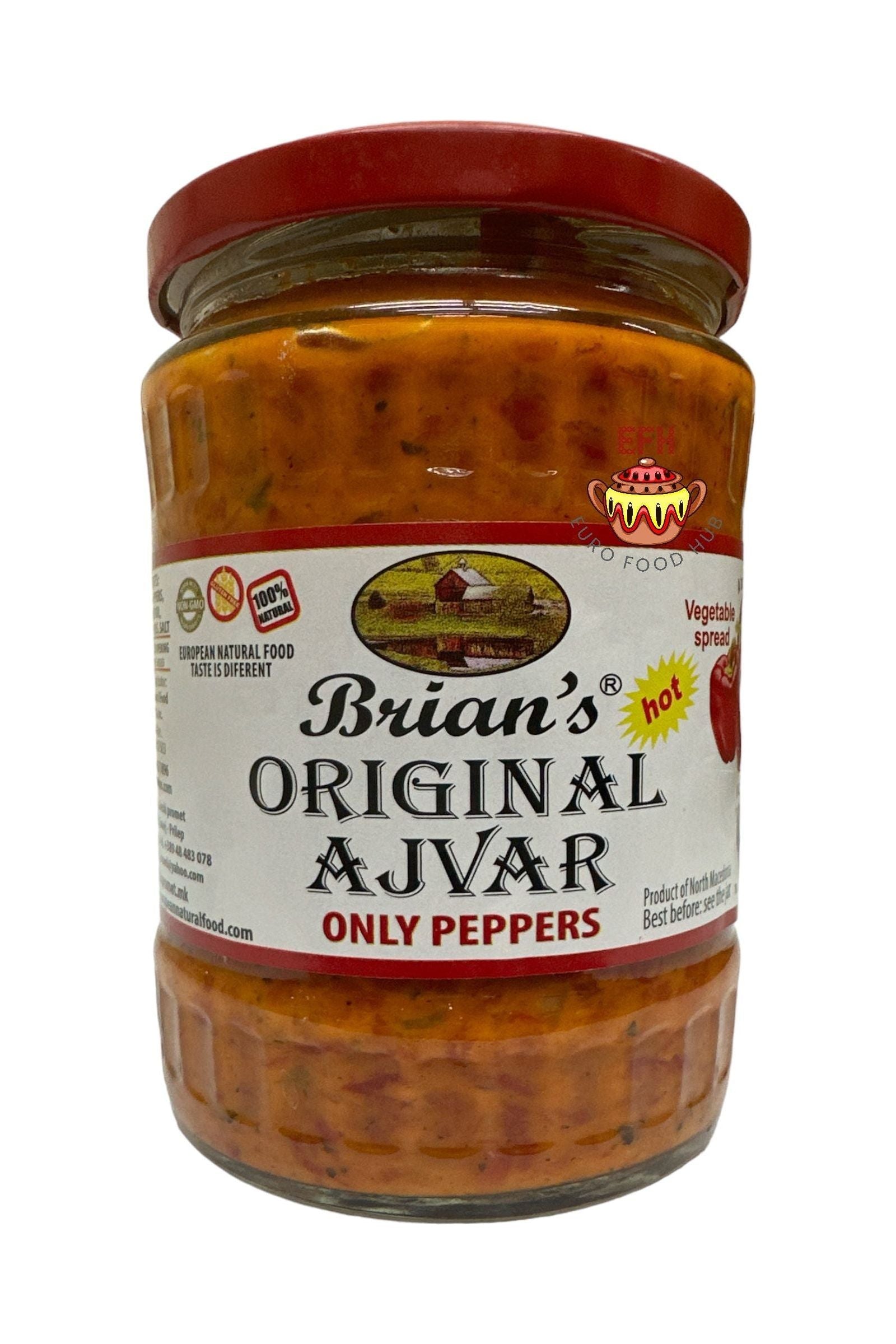 Brian's ORIGINAL Ajver (Ajvar) - Mild or Hot