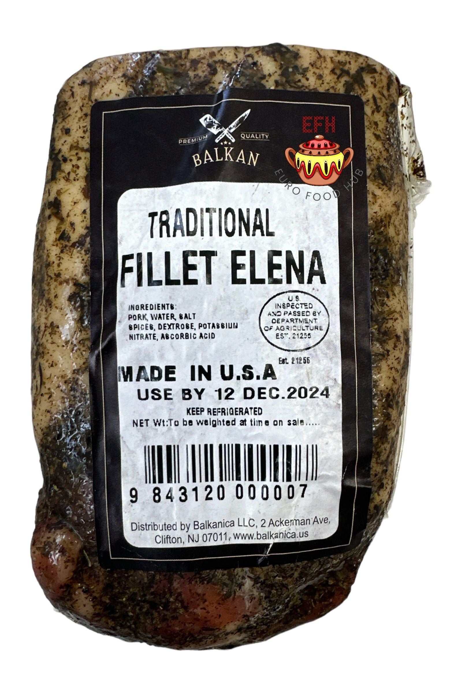 Bulgarian Traditional Dry Cured Pork Loin - FILET ELENA - Balkan