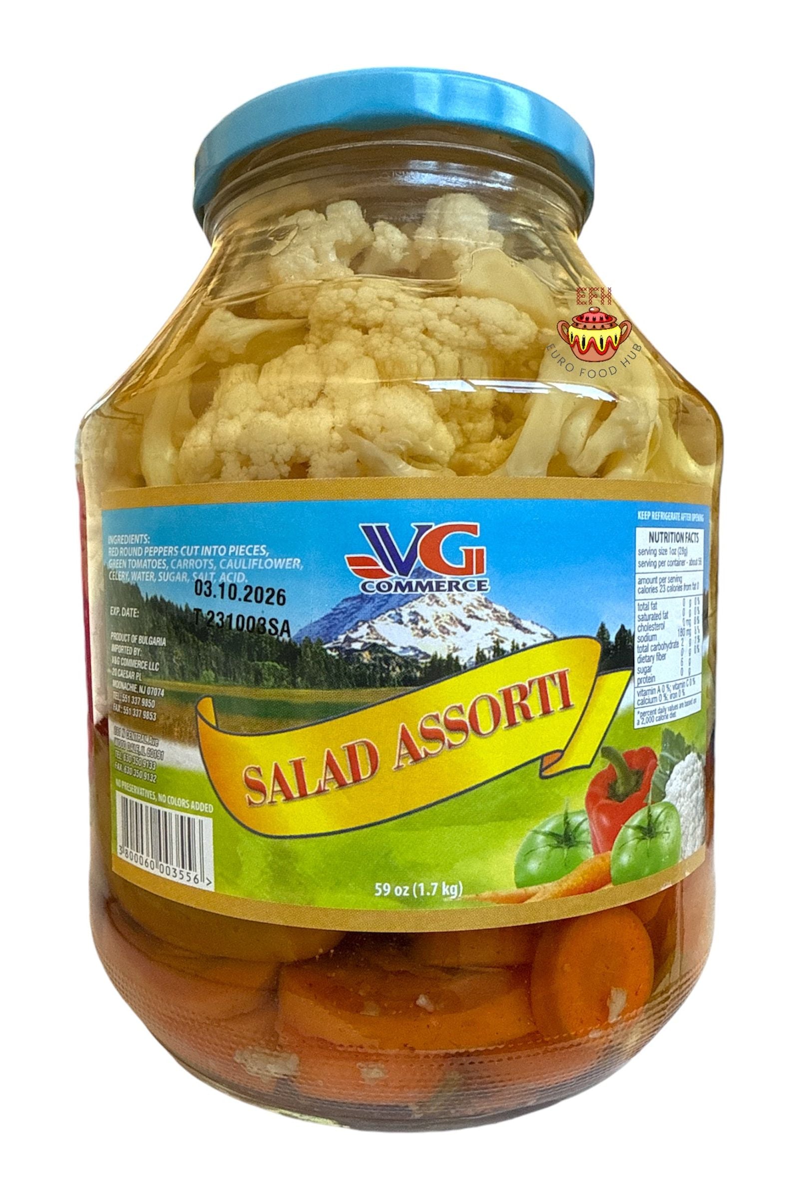 Mixed Pickle Salad - ASSORTED - V&G - 1700g