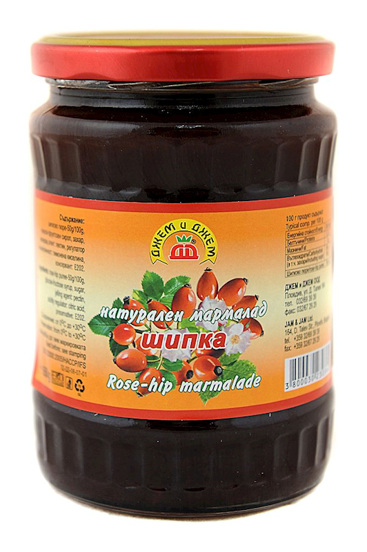 Bulgarian ROSEHIP Marmalade Extra -J&J - 360 or 650g - SHIPKA