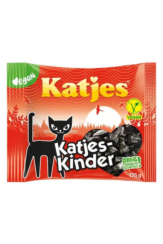 Katjes KINDER - 100% Vegan Cat-Shaped Licorice Drops - 175g