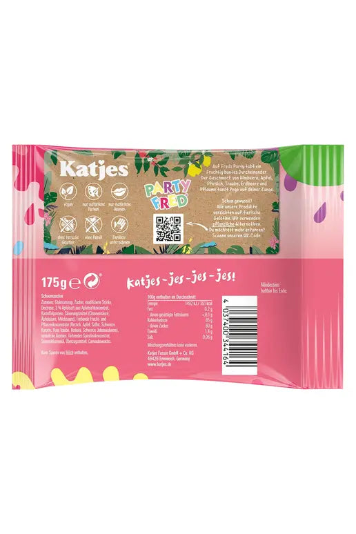 Katjes PARTY FRED - 100% Vegan Gummies - 175g