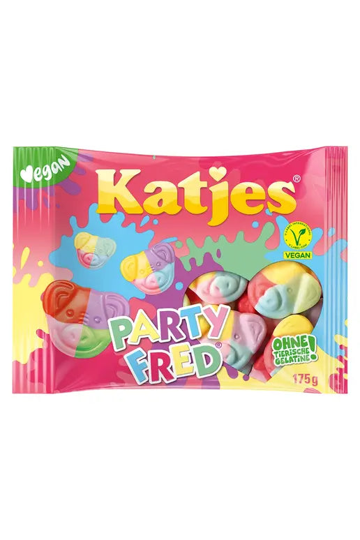 Katjes PARTY FRED - 100% Vegan Gummies - 175g