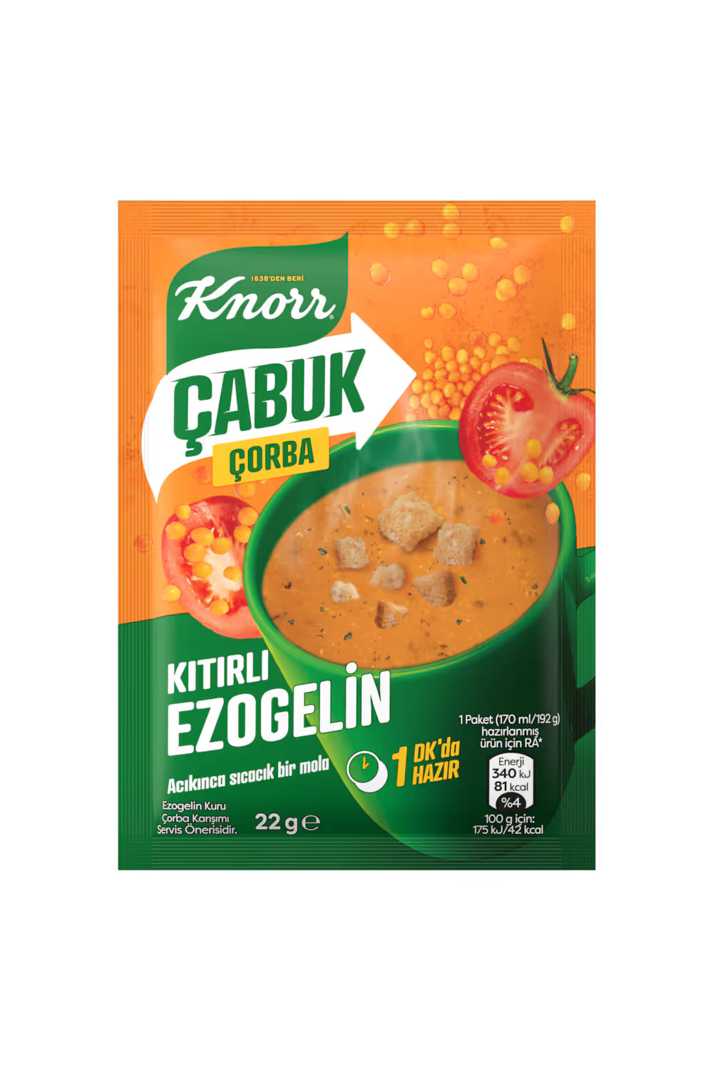 Knorr - Quick Turkish Red Lentil Soup - EZOGELIN - 22g