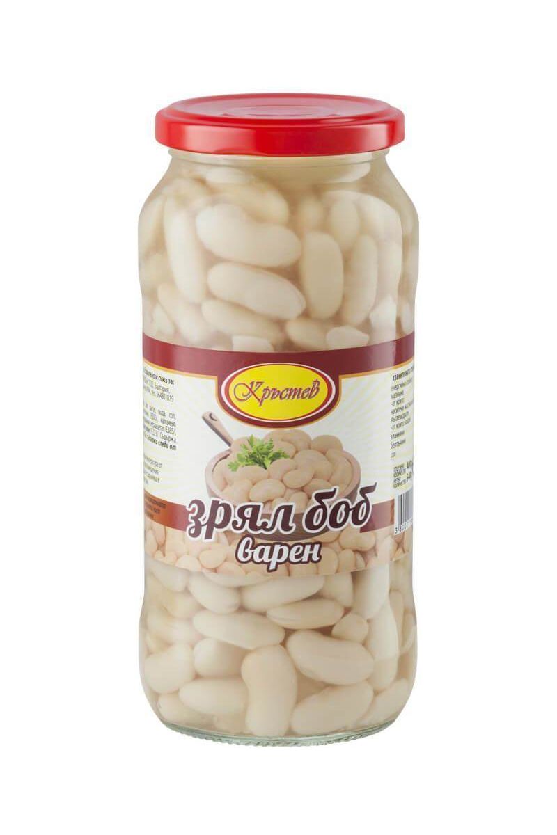 Cooked White Beans in Jar - KRASTEV - 540g
