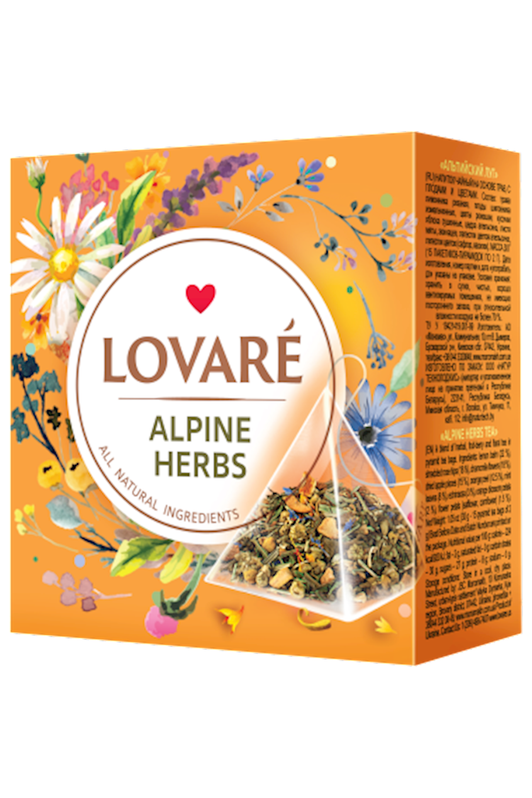NEW! LOVARE Tea Pyramids - ALPINE HERBS