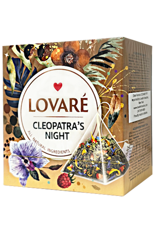 NEW! LOVARE Tea Pyramids - CLEOPATRA'S NIGHT Green Tea