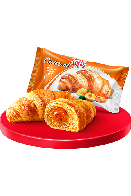 LUKAS - Croissant with APRICOT Filling - 45g