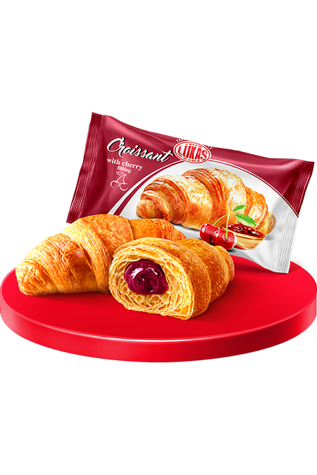 LUKAS - Croissant with CHERRY Filling - 45g