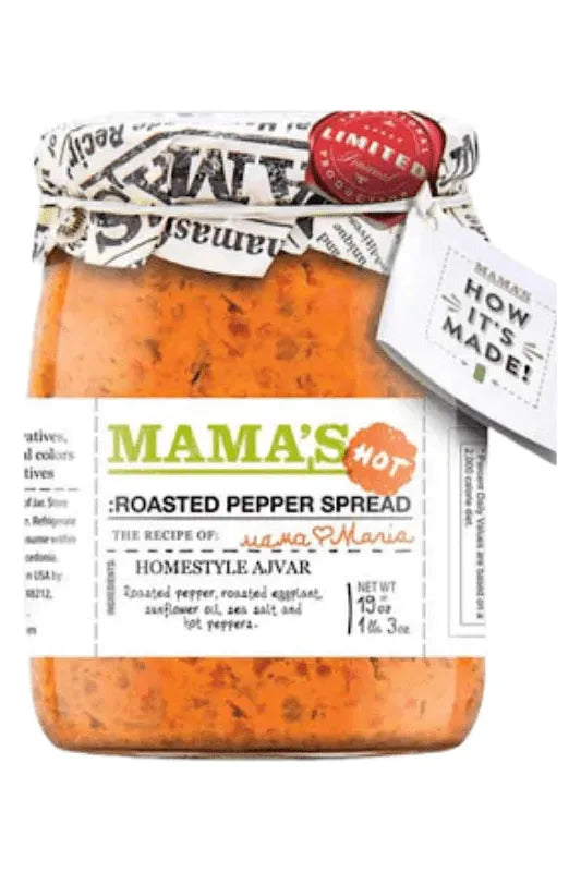 Mama's Roasted GREEN Pepper SPREAD - 19oz - HOT