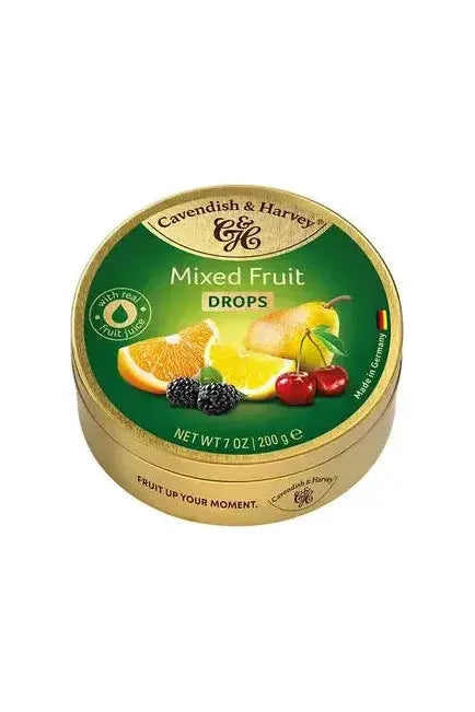 Cavendish & Harvey MIXED FRUIT Hard Candy Drops - 200g