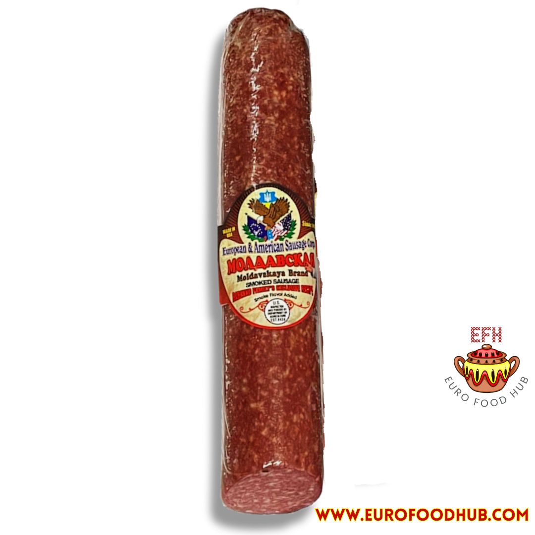 MOLDAVSKAYA Servelat Smoked Salami - European & American Sausage Corp