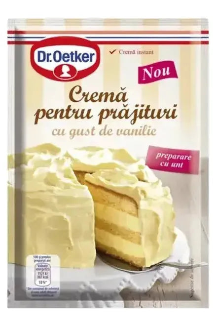 Dr. Oetker Cream for CAKES - Crema Pentru Prajituri - VANILLA 140g
