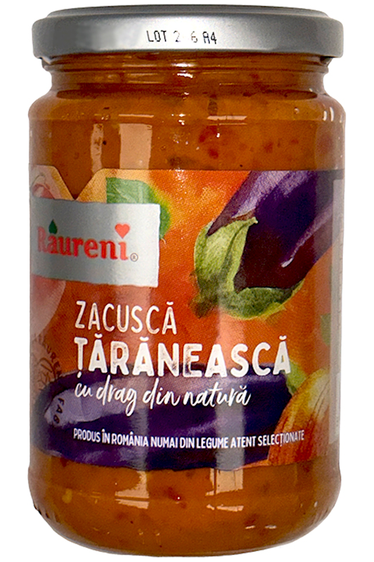 Romanian Rural Eggplant Spread - RAURENI - Zacusca TARANEASCA 300g
