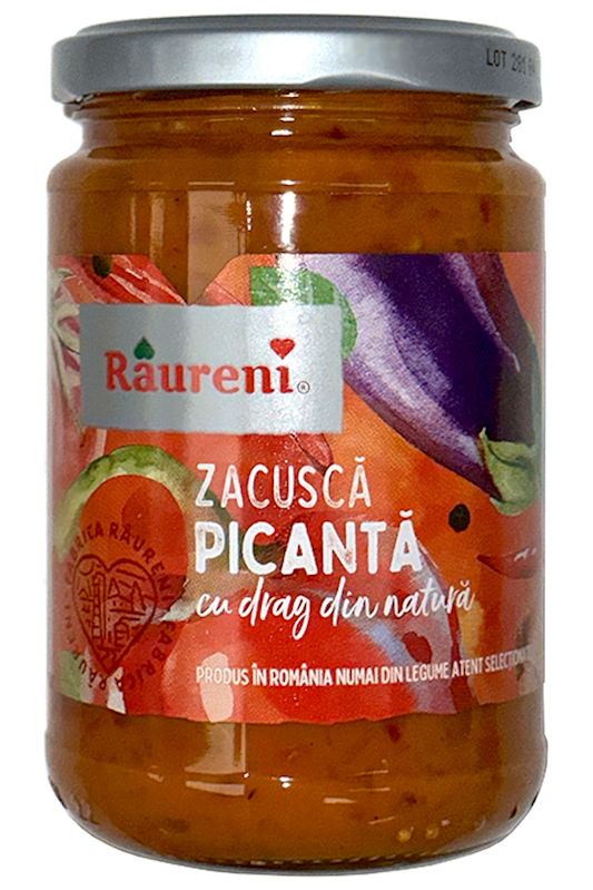 Romanian Spicy Eggplant Spread - RAURENI - Zacusca PICANTA 300g