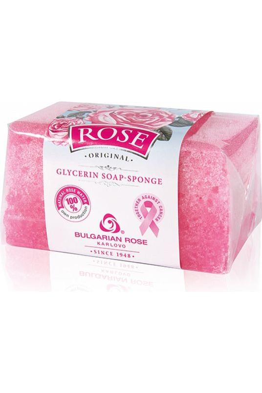 BULGARIAN ROSE Glycerin Soap with Sponge - 70g