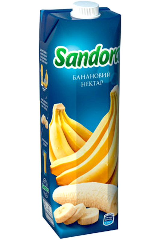 Banana Nectar W/ Pulp - SANDORA - 0.95L