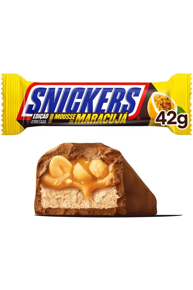 Snickers Mousse De Maracuja Flavor Single Bar - 42G LIMITED EDITION Passionfruit Mousse Best by 9.14.2025