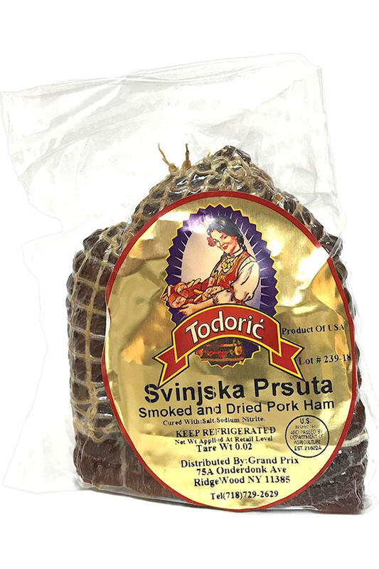 TODORIC - Svinjska Prsuta - Smoked and Dried Pork Ham