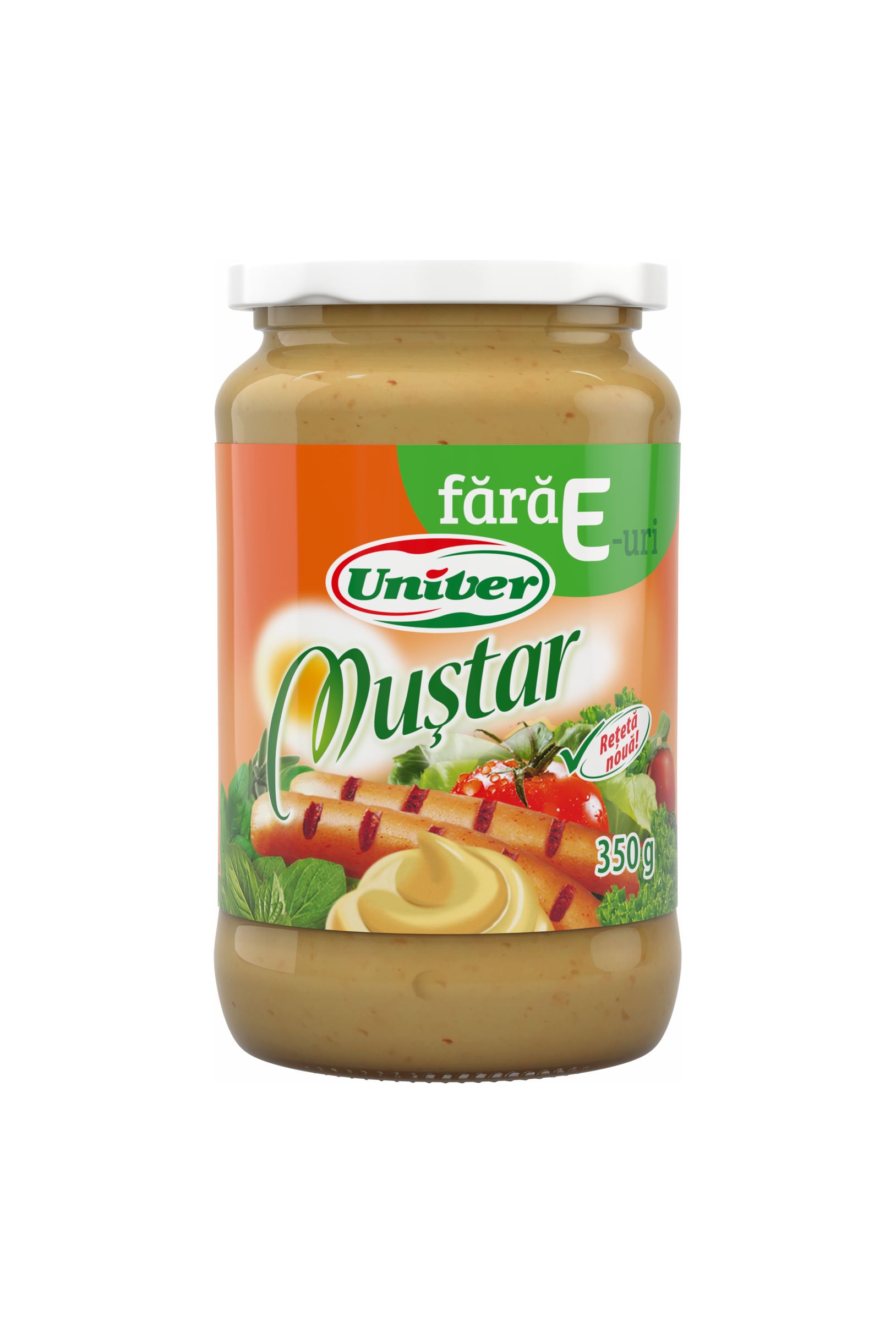 UNIVER - Romanian Spicy Mustard - "Without the E's" - 350g