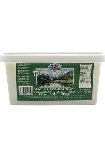 Bulgarian White Brined Cow's Milk Cheese - V&G - DOUBLE CREAM -400g