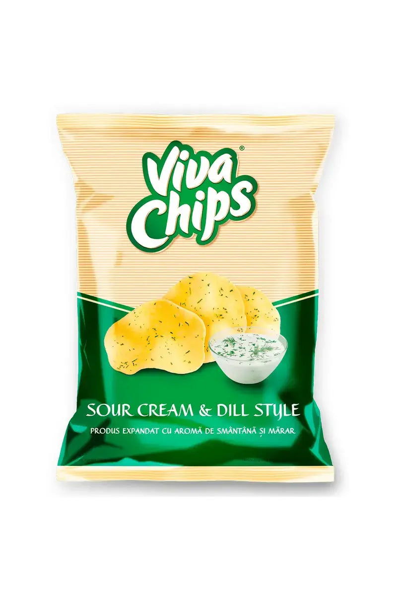 VIVA Chips - SOUR CREAM & DILL - 100g