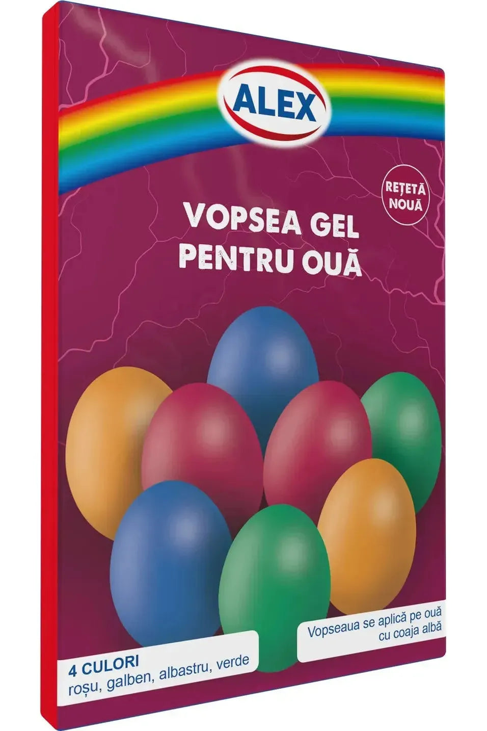 Dr. Oetker - Alex - Vopsea GEL PENTRU OUA - Gel Easter Egg Dye - 4 Color Kit Best by 10.30.2025